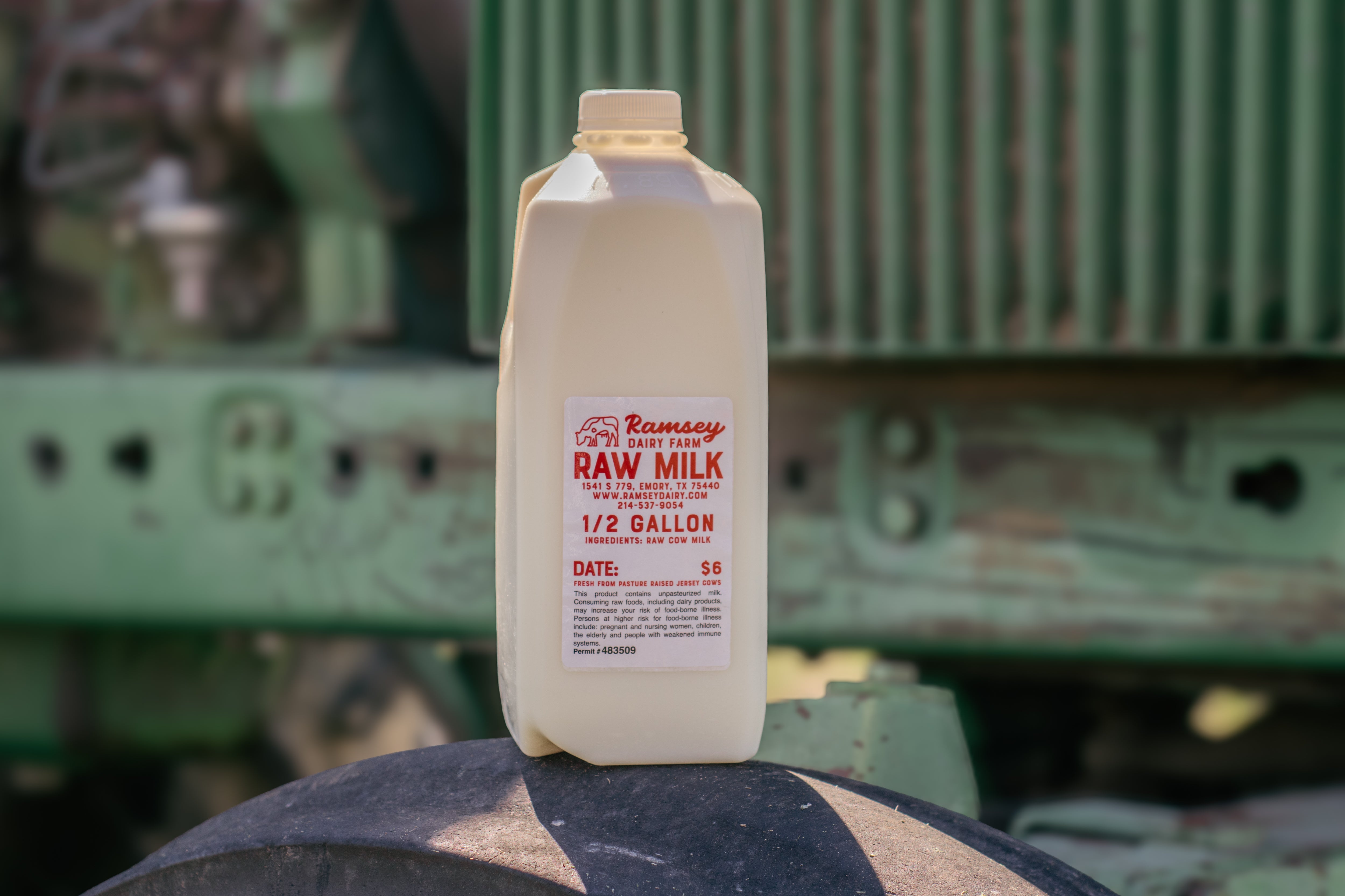 1/2 Gallon Raw Milk